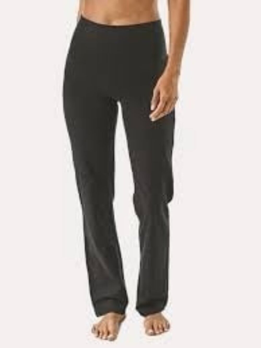 Patagonia Common Threads Black Stretch Flare Leggings Pants Size XL Fold Over